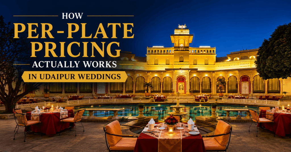 How Per-Plate Pricing Actually Works in Udaipur Weddings